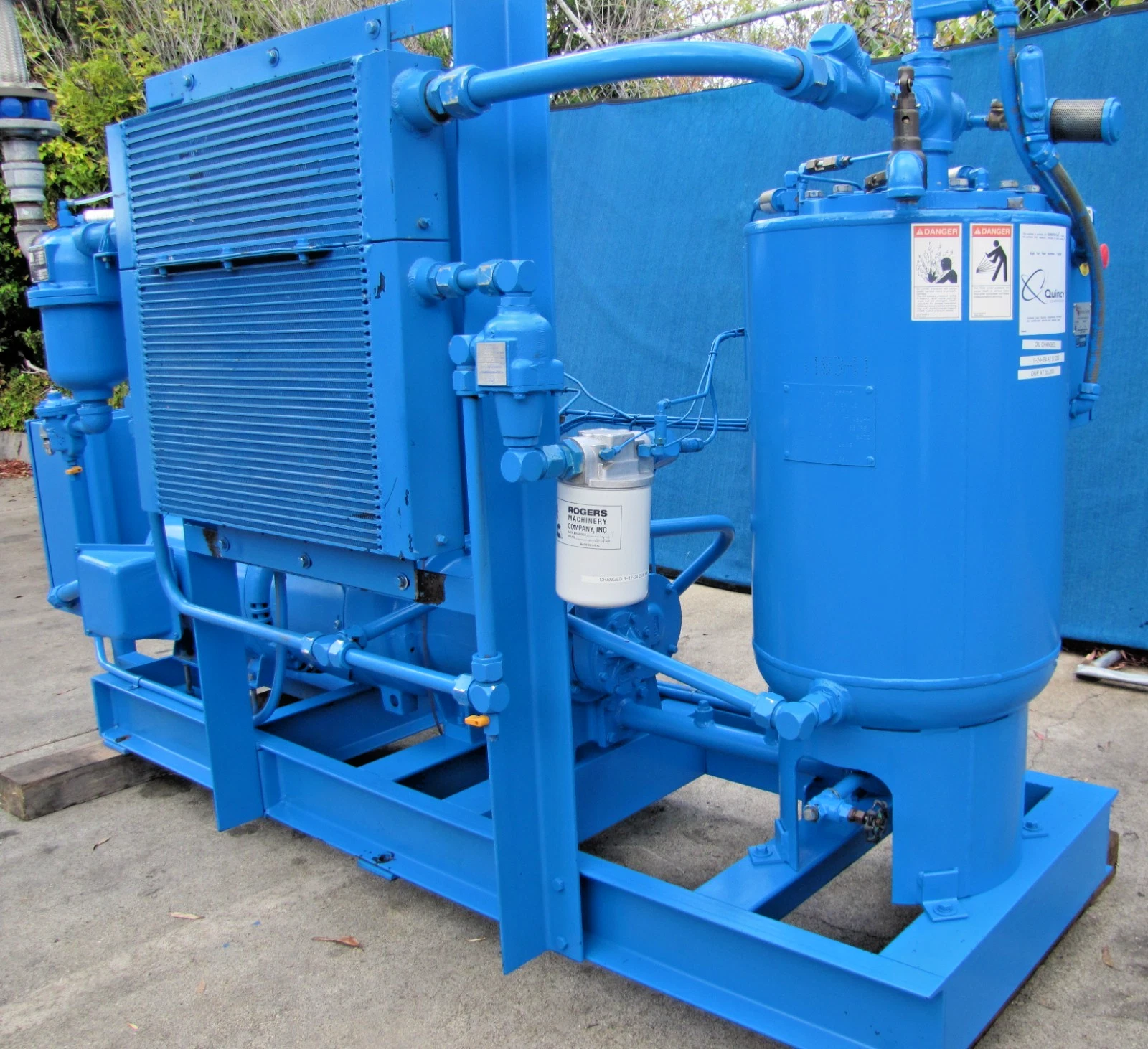 Used Quincy QNW G-242-F 50 HP Rotary Screw Air Compressor 460V 3 Phase