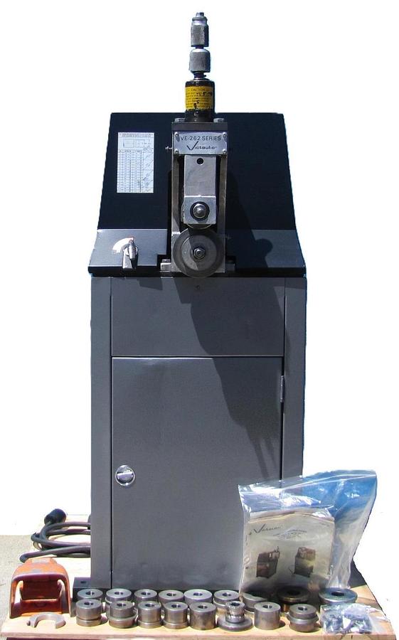 Used Victaulic VE-262 Hydraulic Pipe Groover 2" to 16" Pipe Grooving Machine 230V 1PH