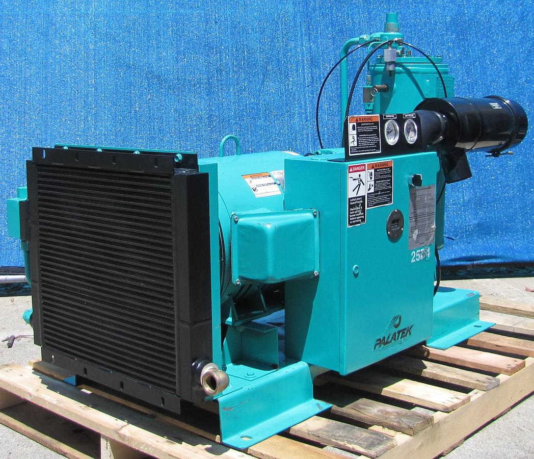 Used Sullivan Palatek 25 HP Rotary Screw Air Compressor 100 CFM 460V 3 Phase