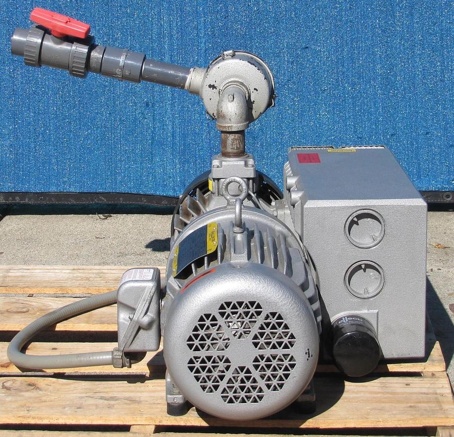 Used Busch R5 Oil Lubricated Rotary Vane Vacuum Pump 41 CFM 3HP Baldor Motor #3