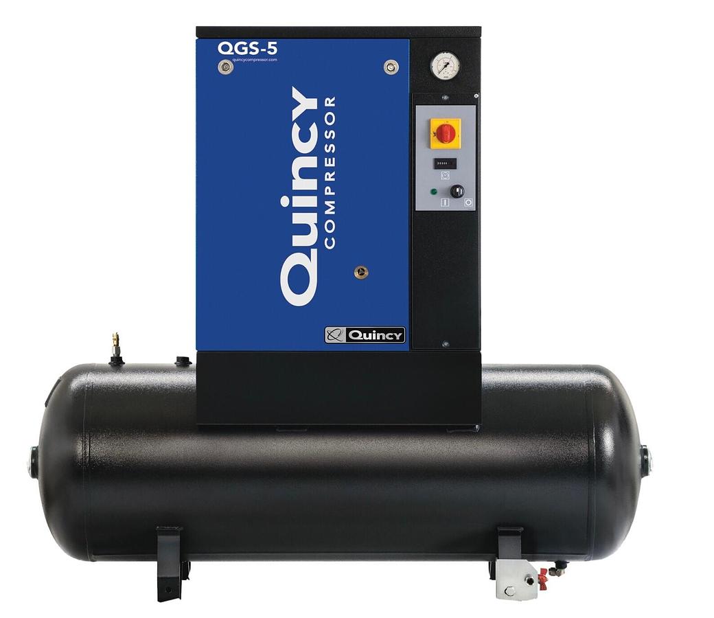 Used 2024 Quincy QGS-5 Rotary Screw Air Compressor 5 HP with 60 Gallon Tank