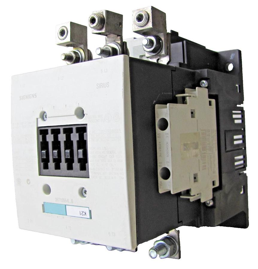 Used Siemens Sirius 185 Amp Contactor 3RT1055-6 185A 1000V 3 Phase 115V Coil 3 Pole