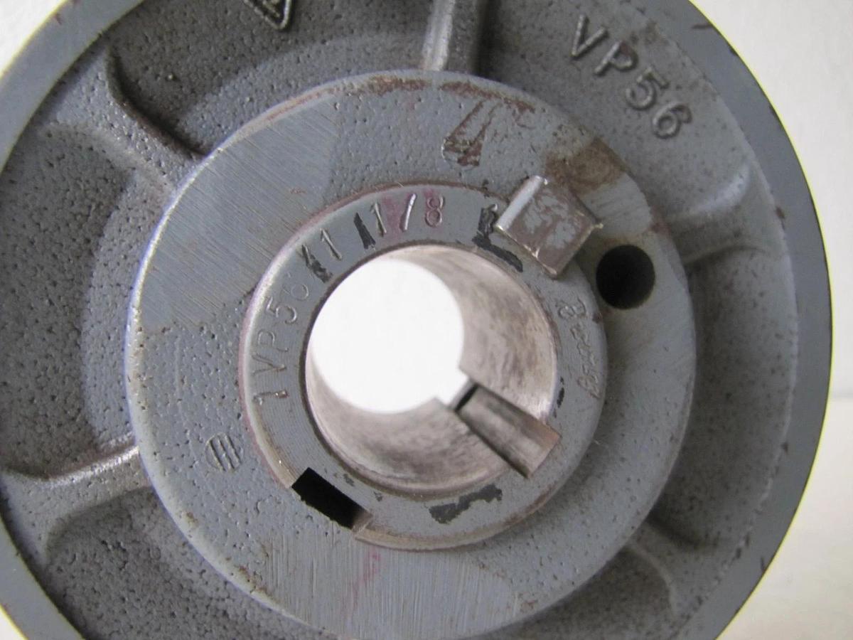 Used Variable Pitch 1VP56 V Belt Pulley 5-3/8" OD 1-1/8 Keyed ID Single Groove
