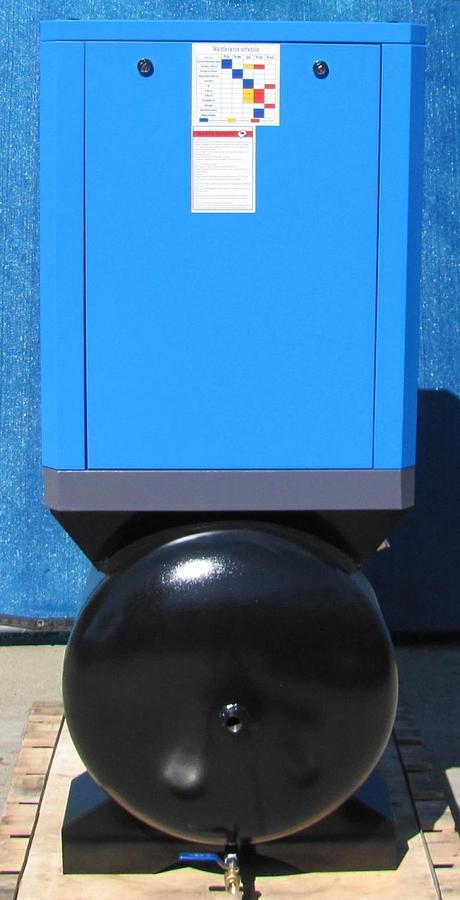 Used 2025 Maximus 10 HP Rotary Screw Air Compressor with 80 Gallon Tank 230V 3 Phase