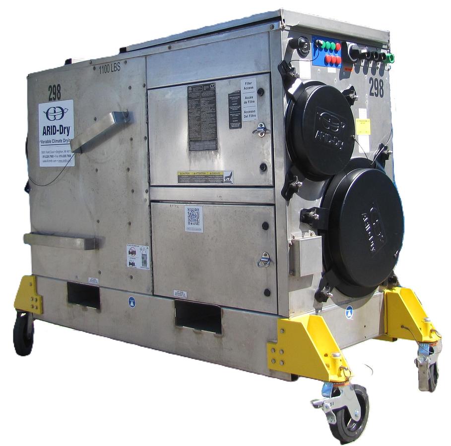 Used ARID Dry MS-2400/2000 Skid Mounted Desiccant Dehumidifier 2000 CFM 460V 3 PH