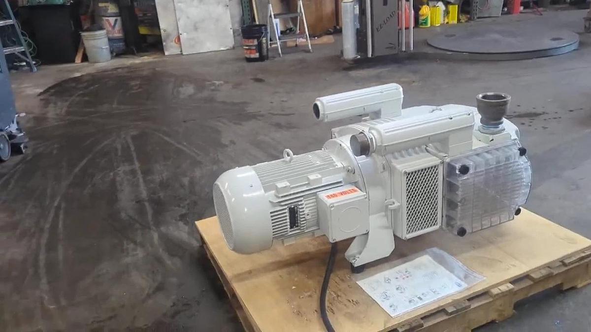Used Schmalz EVE 250 Dry Vacuum Pump 168 CFM 6.6 KW / 8.9 HP Electric Motor 230/460V