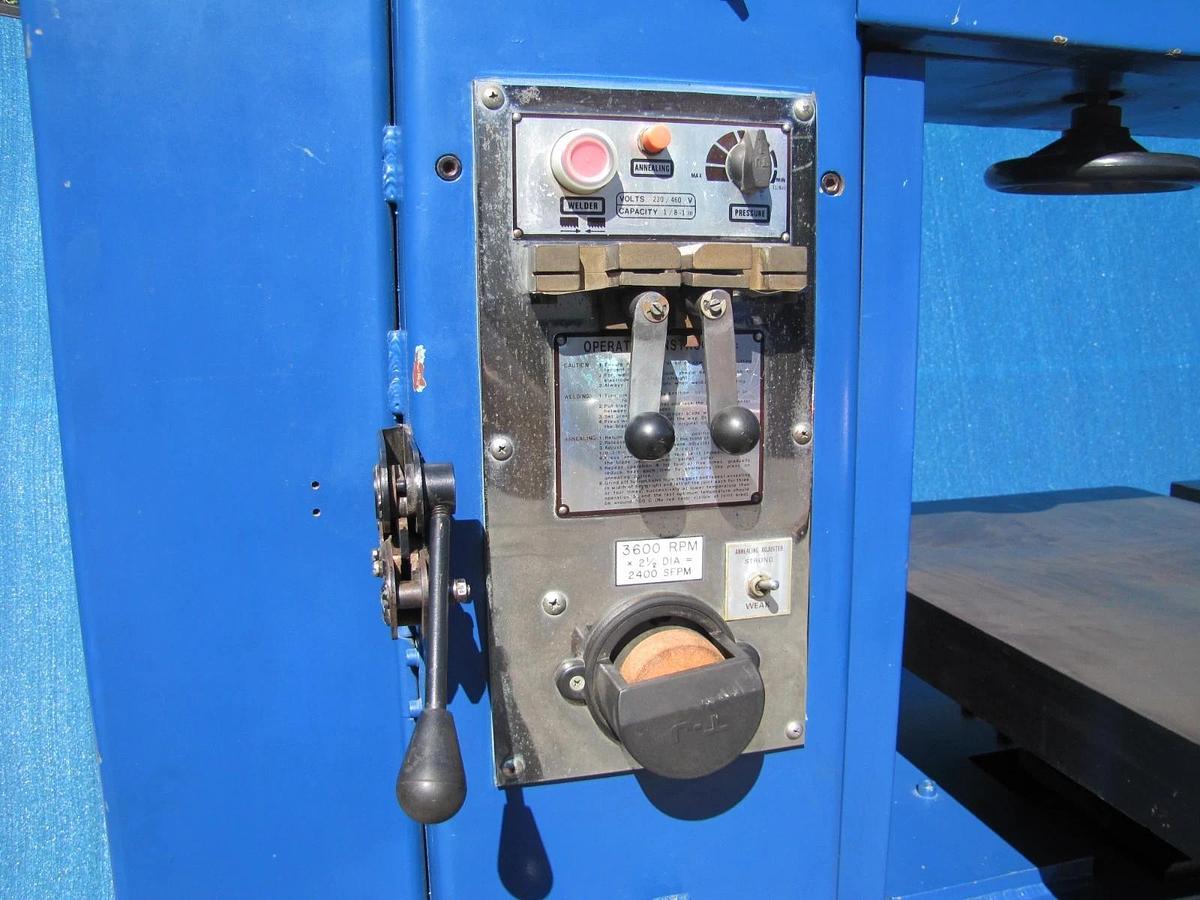 Used WF Wells & Sons V4012 Vertical Bandsaw Blade Welder 230V 3 Phase Variable Speed