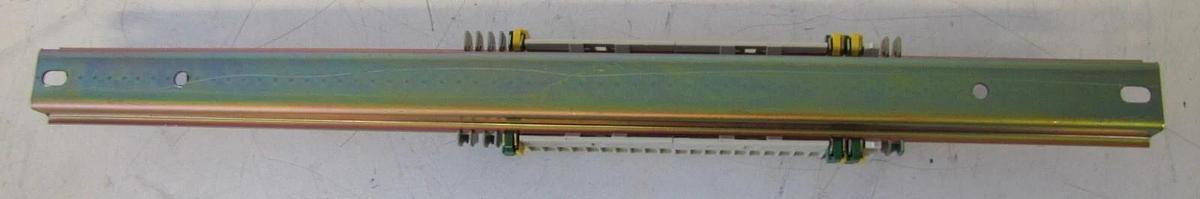 Used Siemens DIN Rail Terminal Strip Block with Ground and 18” Mounting Rail