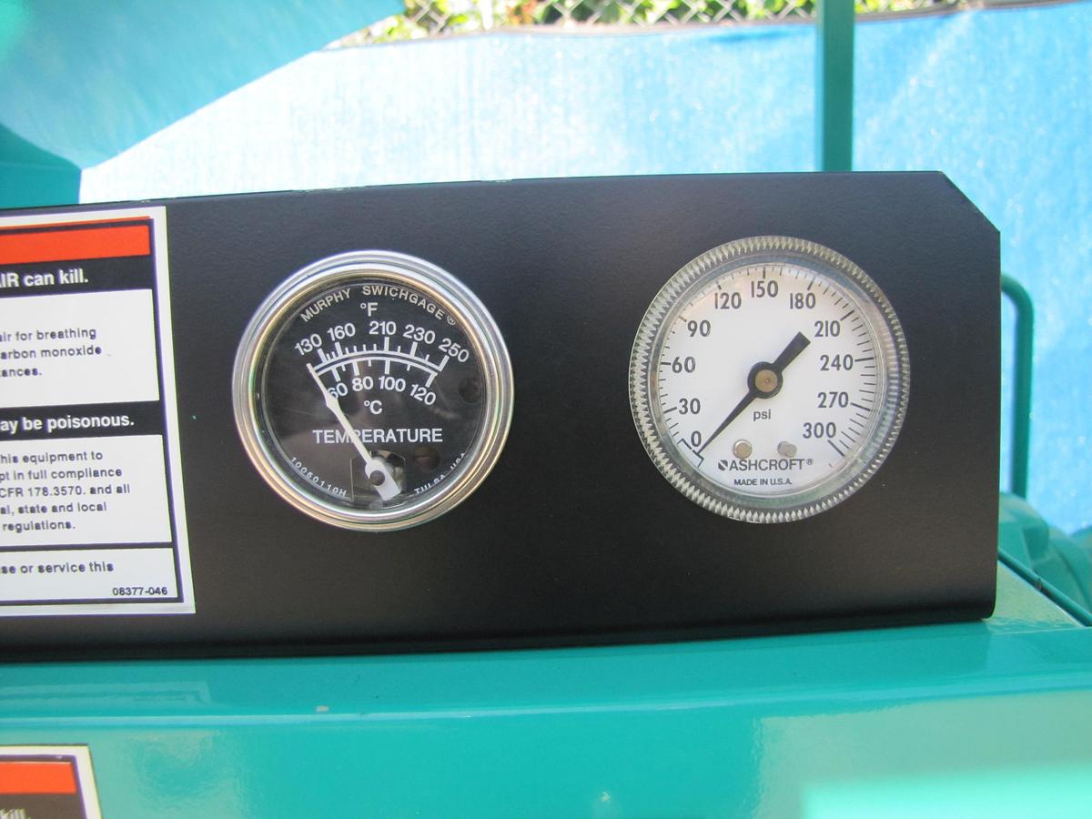 Used Sullivan Palatek 15 HP Rotary Screw Air Compressor with 120 Gallon Tank 51 CFM