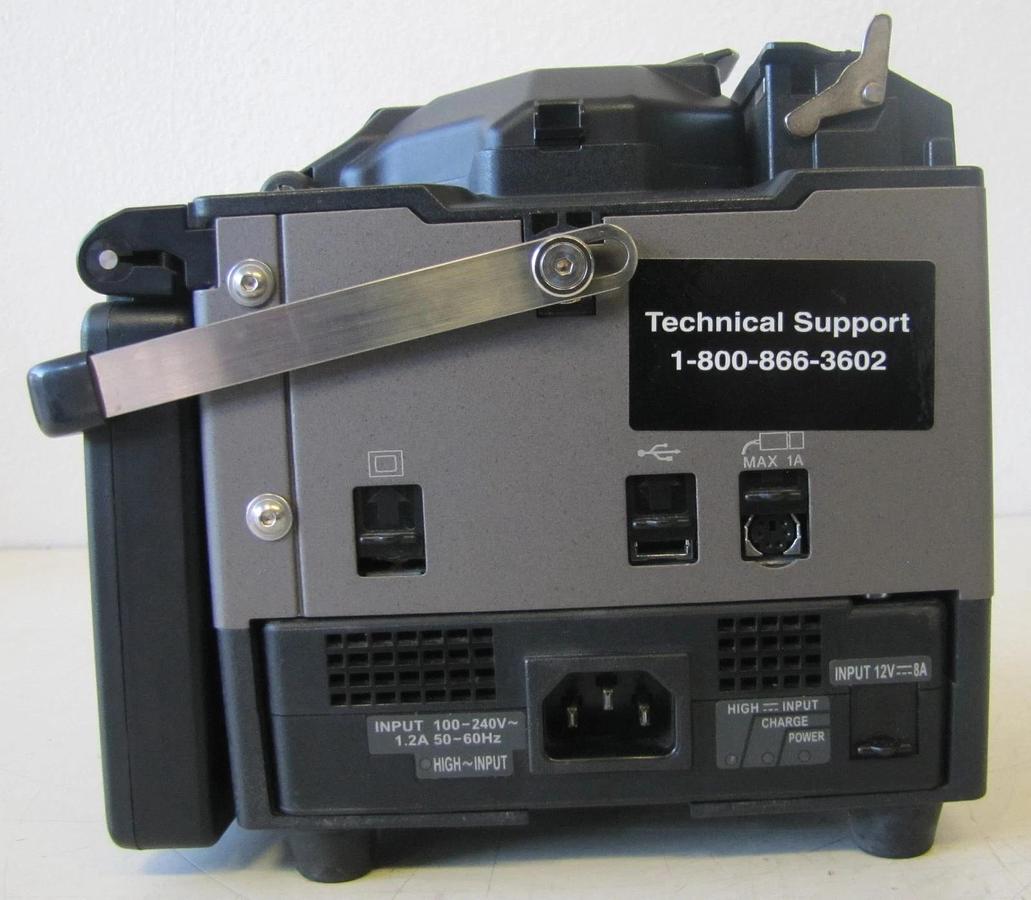 Used Fujikura FSM-50S Optical Fiber Arc Fusion Splicer AS IS with Case and Manual