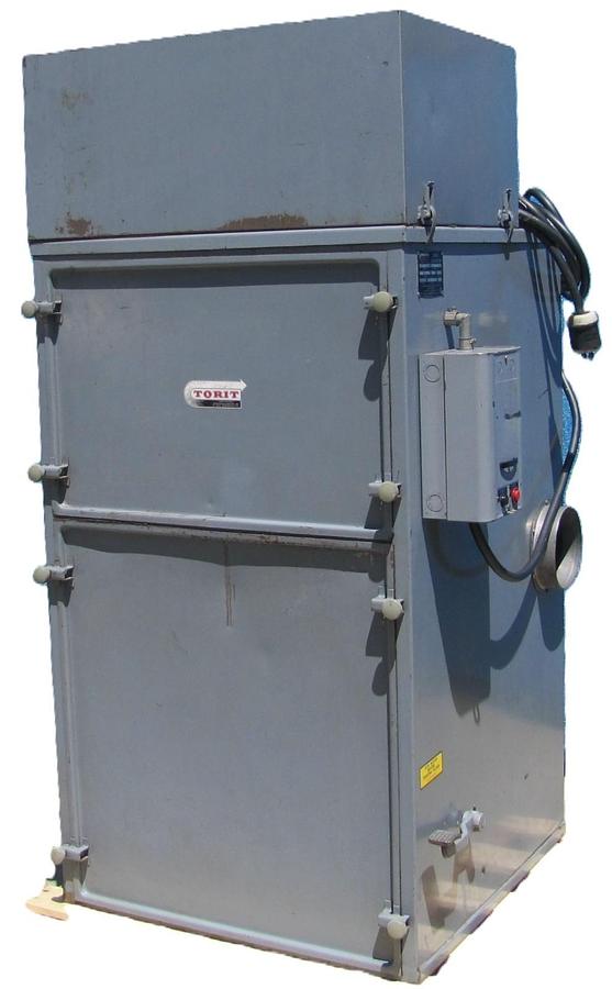 Used Torit 84 Dust Collector Air Filtration Unit 3 HP Baldor Blower Motor 230V 3 Ph