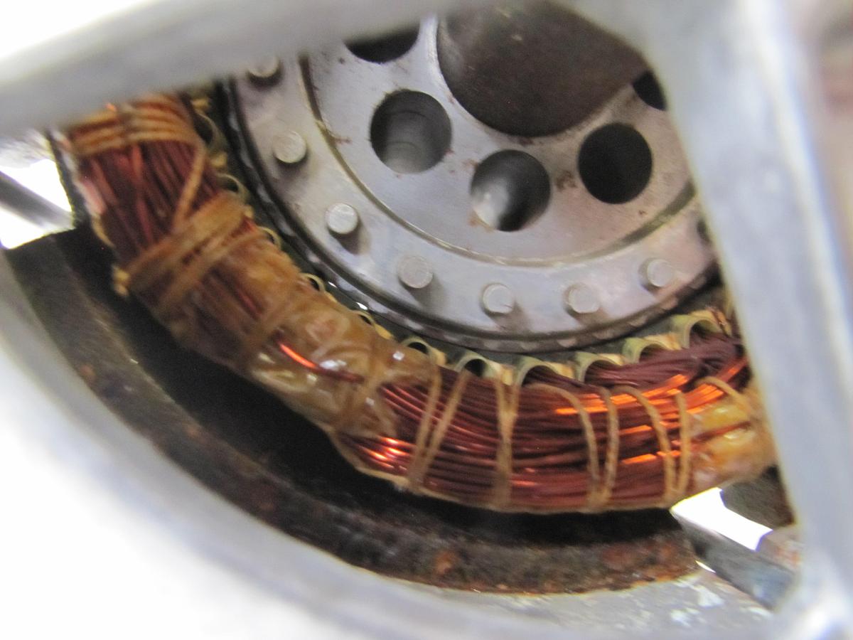 Used CM Electric Motor Assembly Rotor & Stator 367050 for RRT 3 Ton Chain Hoist