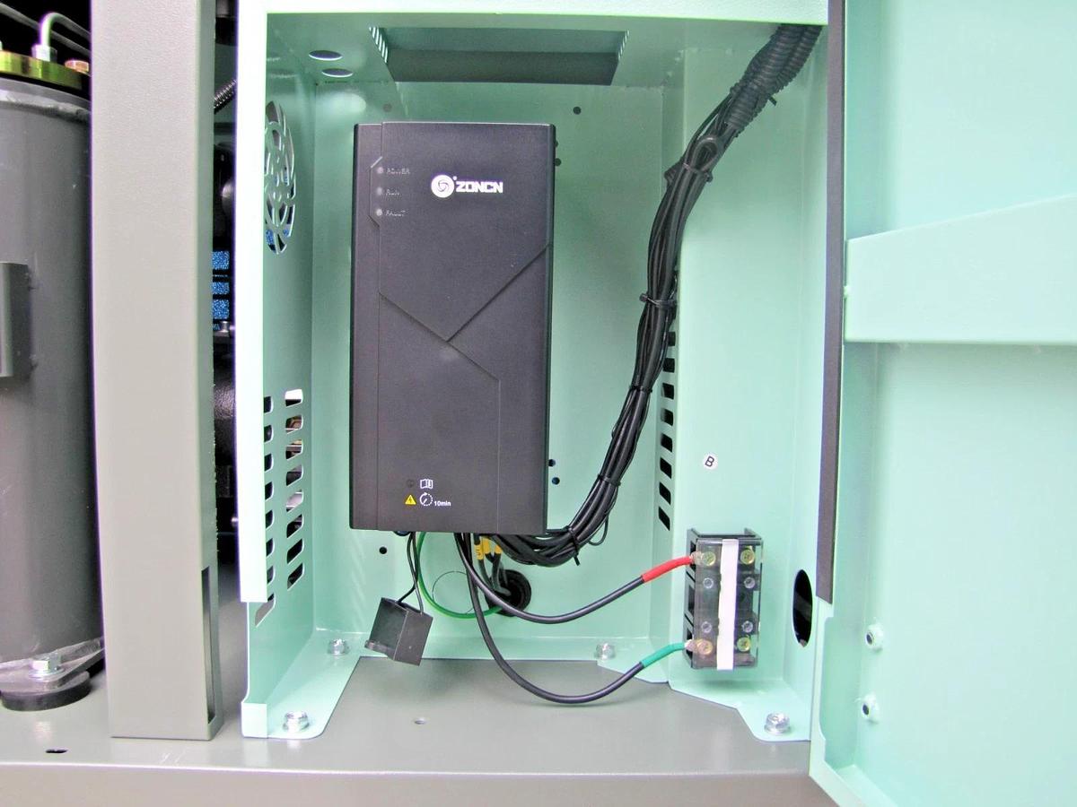 Used 2026 Maximus 10 HP Rotary Screw Air Compressor VFD 230V Single Phase