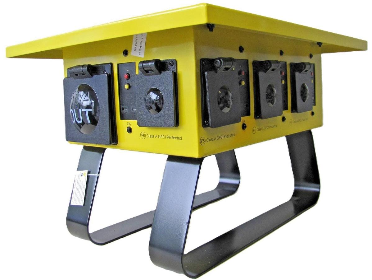 Used Voltec 125/250V 50A Temporary Power Distribution Spider Box T-BOX-6L Twist Lock