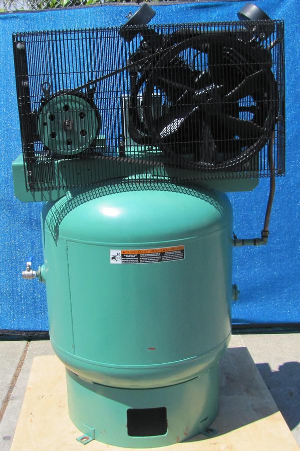 Used Speedaire 10 HP Piston Air Compressor with 80 Gallon Tank 175 PSI 230V 3 Phase