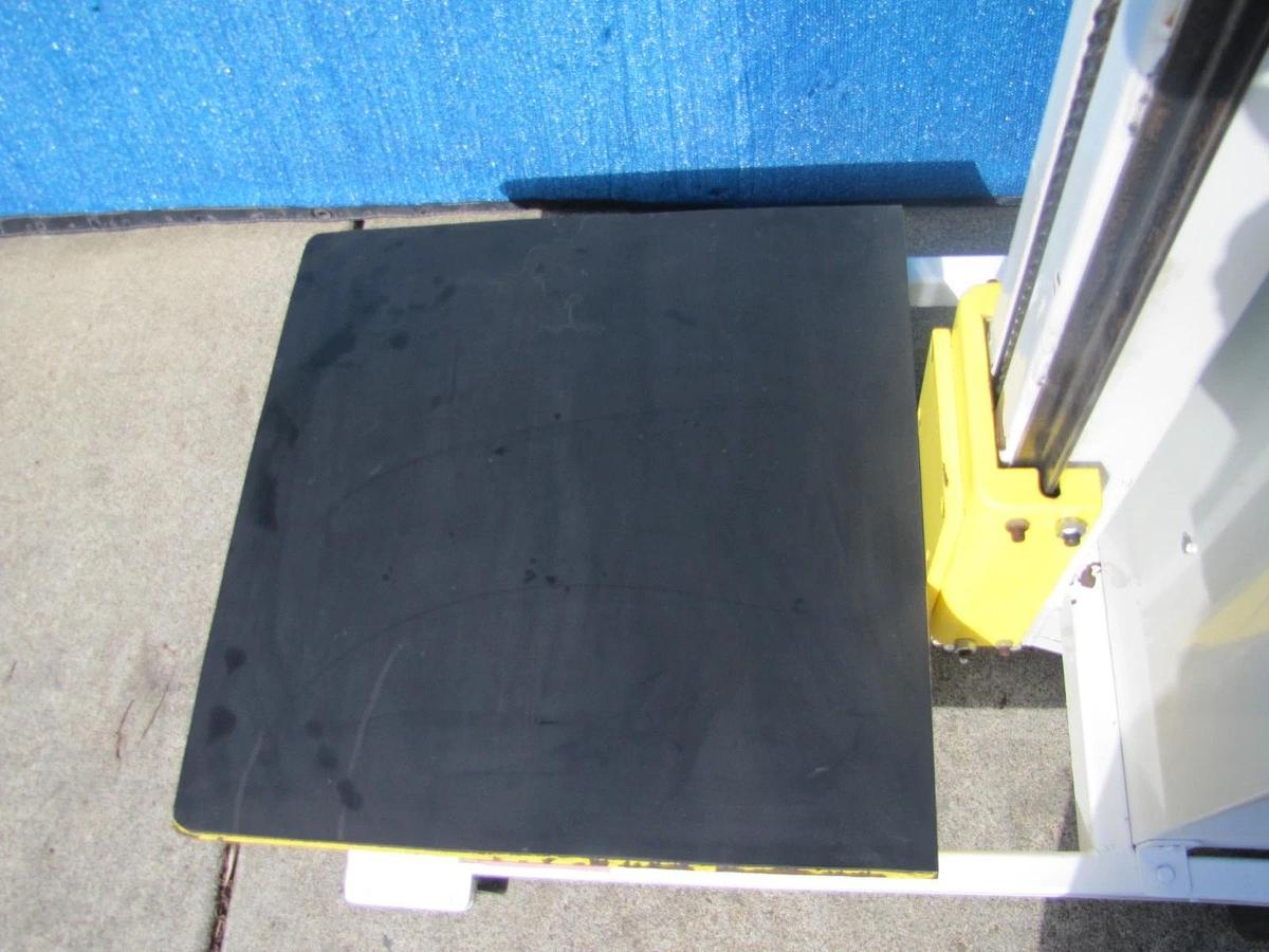 Used Unidex 250 lbs Electric Material Lift 31" Height 24" x 24" Platform 12V Battery