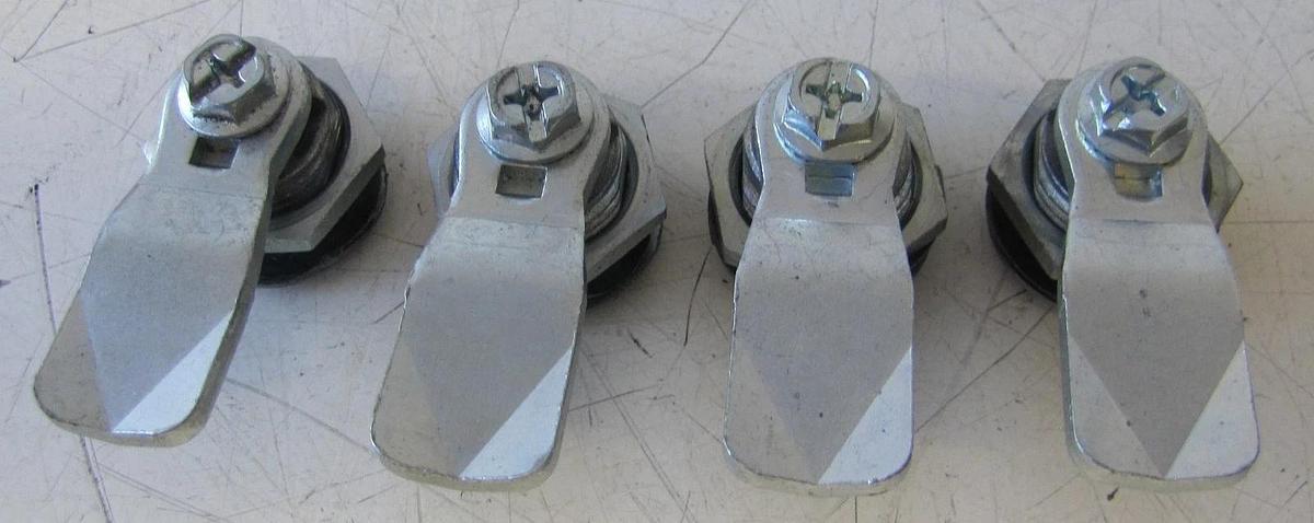 Used Lot of 4 CompAir Leroi Air Compressor Door Panel Cam Locks