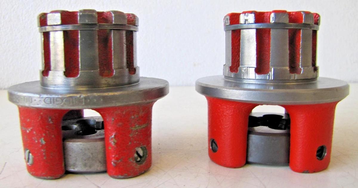 Used RIDGID 36345 00-R Exposed Ratchet Threader Set 1/4", 3/8", 1/2", 3/4", 1" Sizes