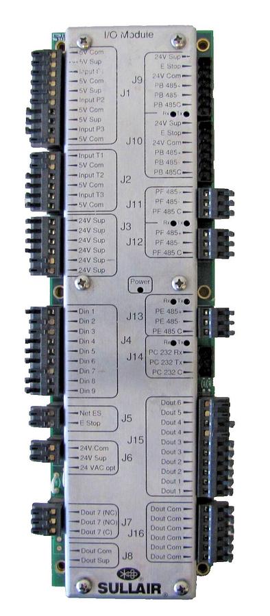 Used Sullair 02250154-052 I/O Module WS Controller for Air Compressor 5510 V/A 5500