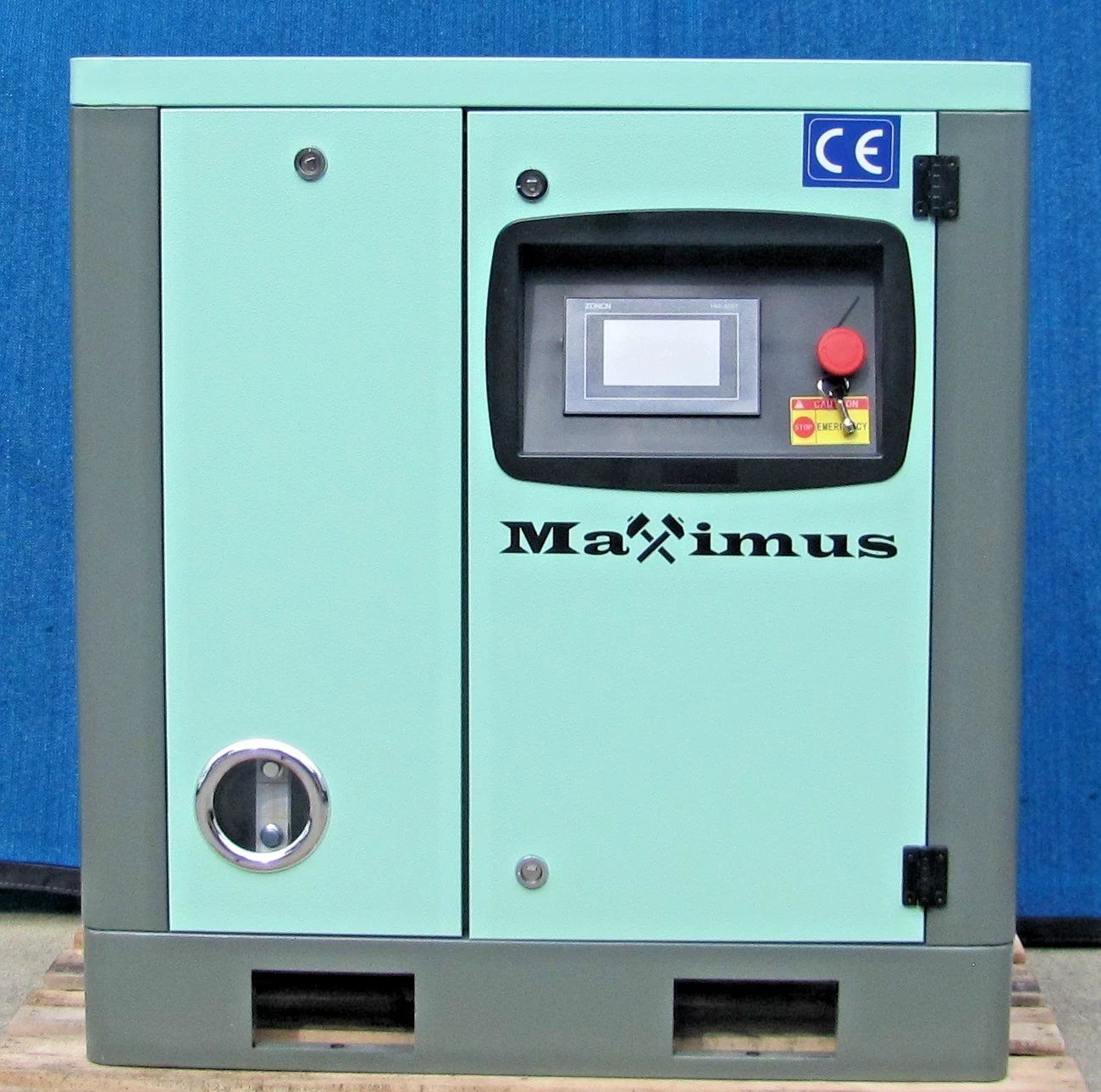 Used 2026 Maximus 10 HP Rotary Screw Air Compressor VFD 230V Single Phase
