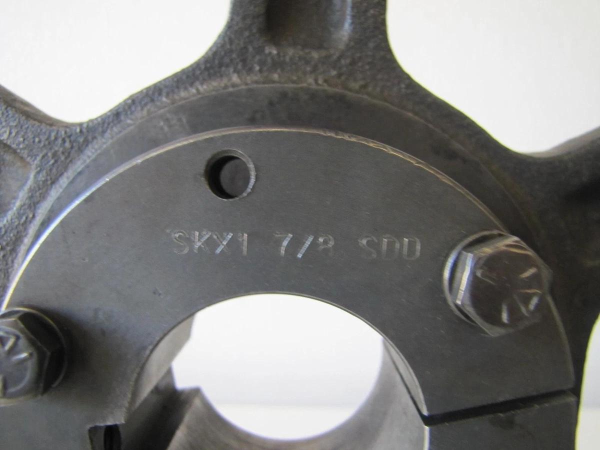 Used Four Groove 14" OD Pulley & 1-7/8" Keyed Bore Bushing 4-3V14 OSK