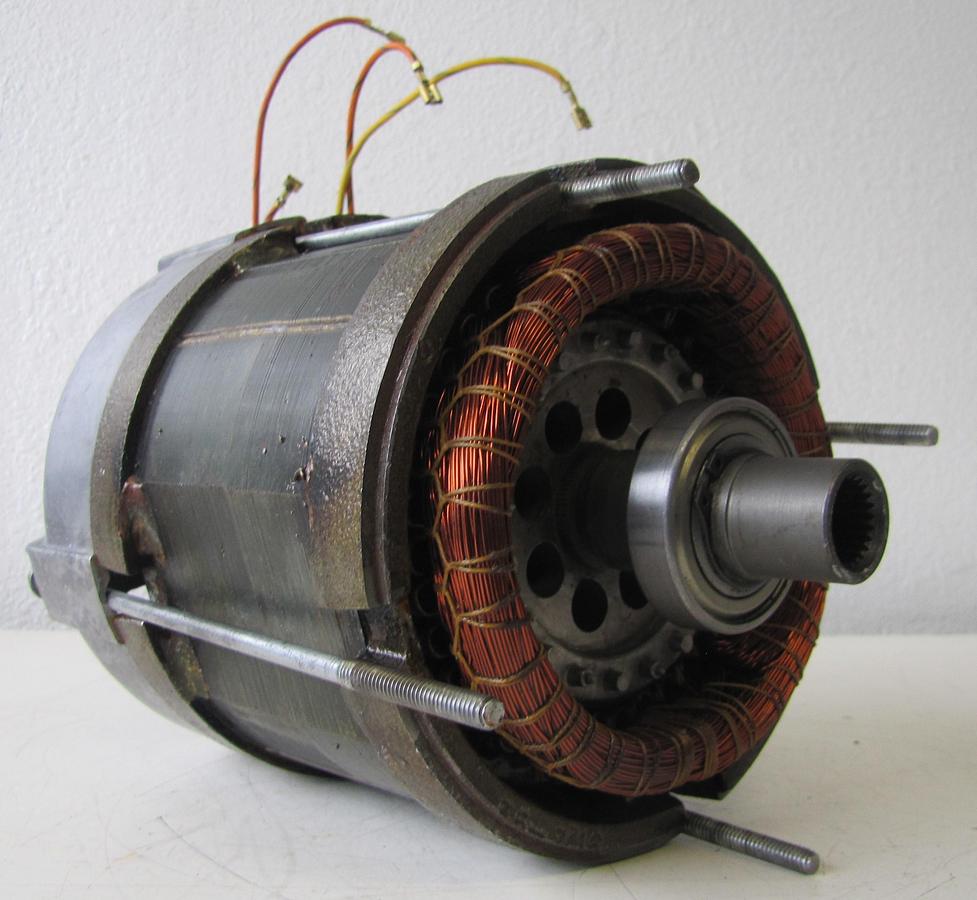 Used CM Electric Motor Assembly Rotor & Stator 367050 for RRT 3 Ton Chain Hoist