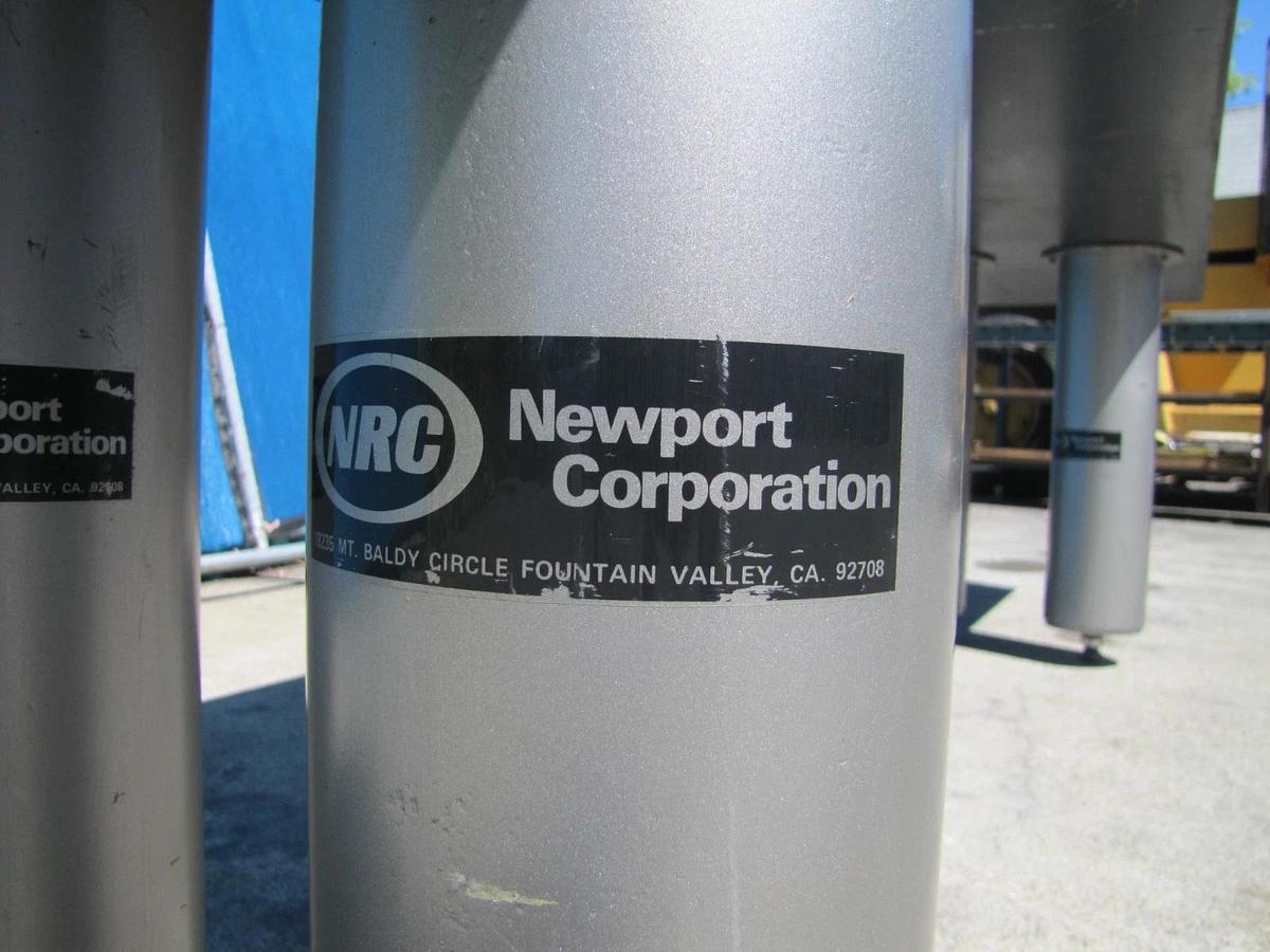 Used Newport NRC 10' x 2' Optical Breadboard Sealed Hole Table Top with Legs
