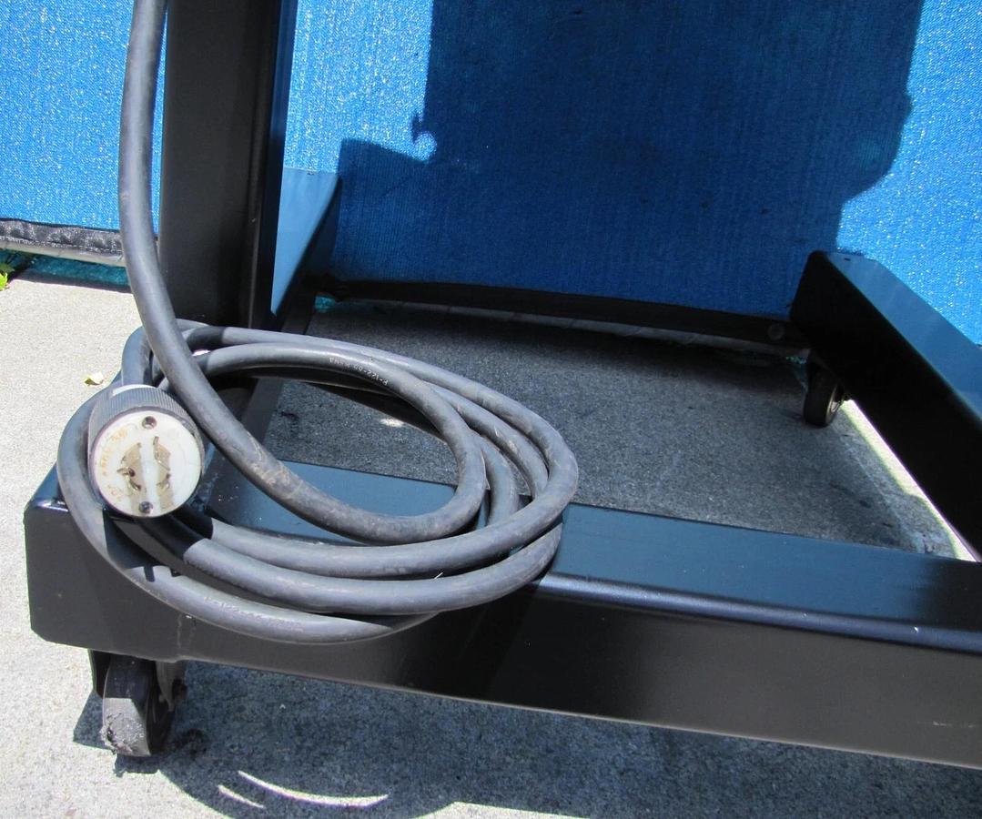 Used Sweed Metal Scrap Banding Wire Recycling Chopper with Wheeled Stand 460V 3PH