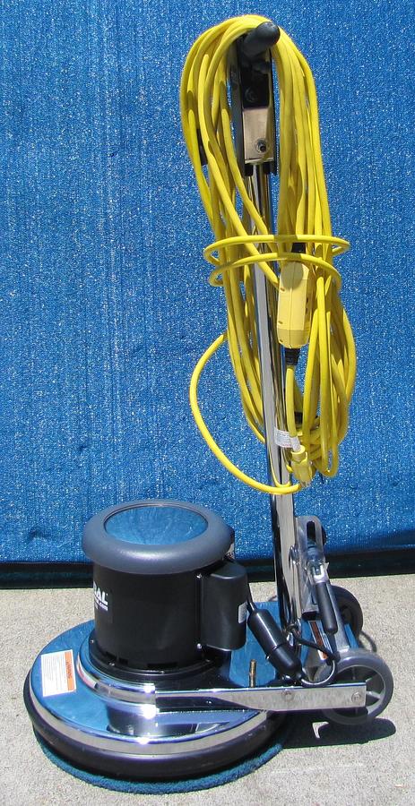Used Global Industrial 17" Low Speed Floor Machine 1.5 HP Buffer Scrubber 73 ft cable