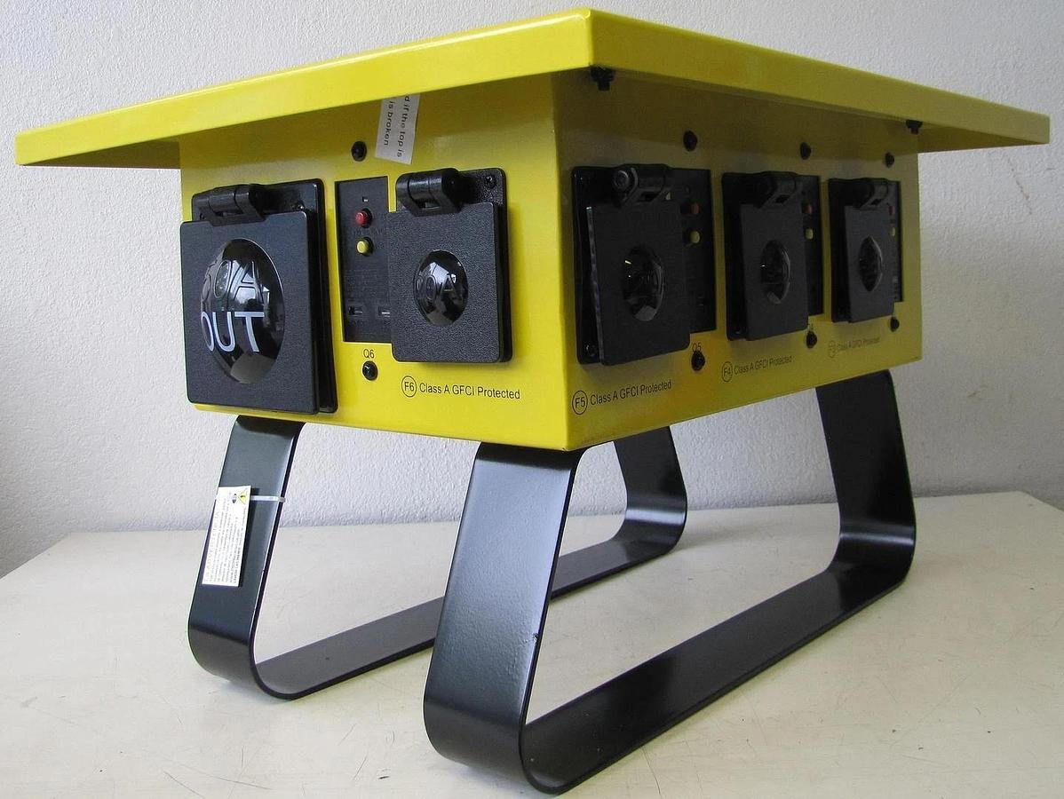 Used Voltec 125/250V 50A Temporary Power Distribution Spider Box T-BOX-6L Twist Lock