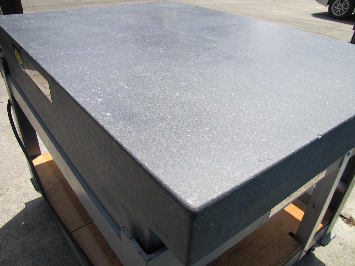 Used Collins Microflat Granite Table 48" x 36" Grade A Inspection Surface Plate