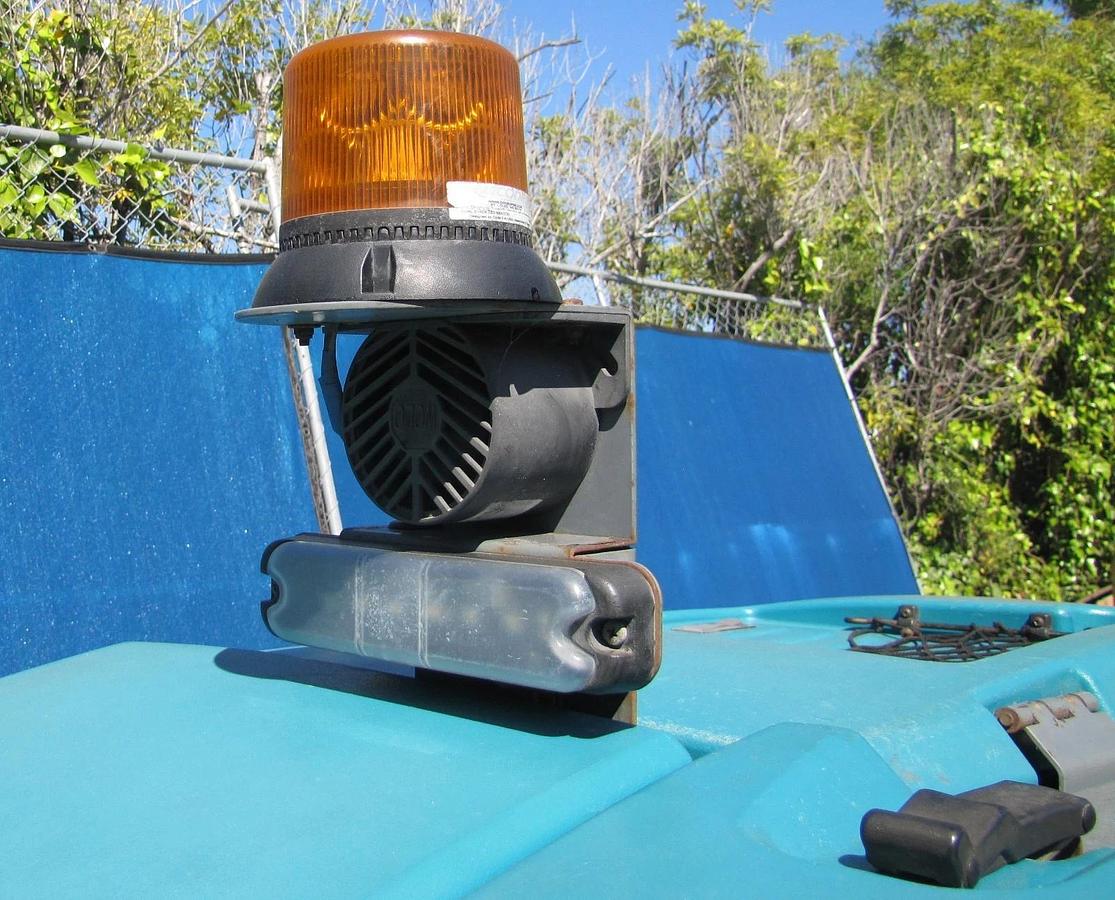 Used Tennant S30 Ride On Parking Lot Sweeper LP Propane GM 1600 Vortec Engine