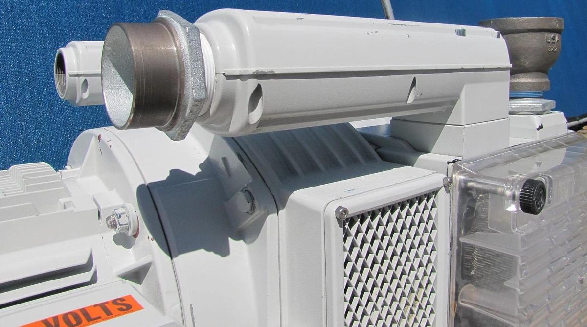 Used Schmalz EVE 250 Dry Vacuum Pump 168 CFM 6.6 KW / 8.9 HP Electric Motor 230/460V