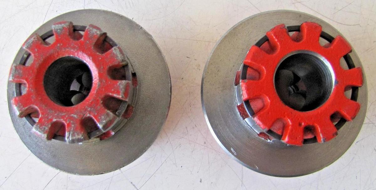 Used RIDGID 36345 00-R Exposed Ratchet Threader Set 1/4", 3/8", 1/2", 3/4", 1" Sizes