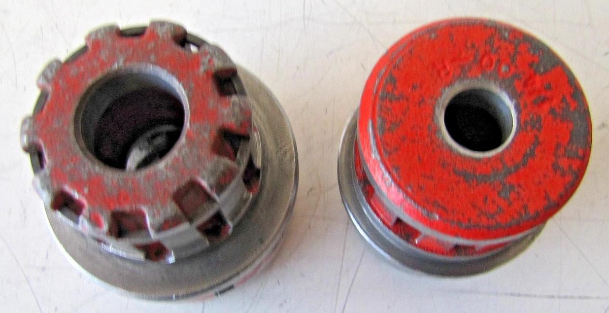 Used RIDGID 36345 00-R Exposed Ratchet Threader Set 1/4", 3/8", 1/2", 3/4", 1" Sizes