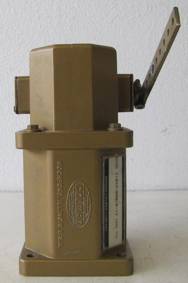 Used Barber Colman Dyna Actuator DYNC 11024-000-0-12 Governor Control with Arm