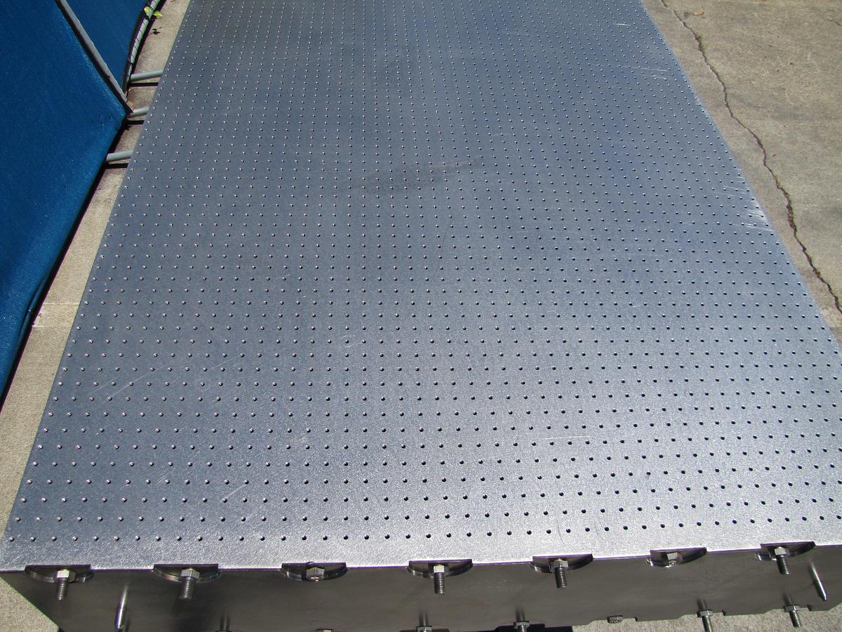 Used Newport RS 4000 8' x 4' Optical Breadboard  Sealed Hole Table Top RL-2000 Legs
