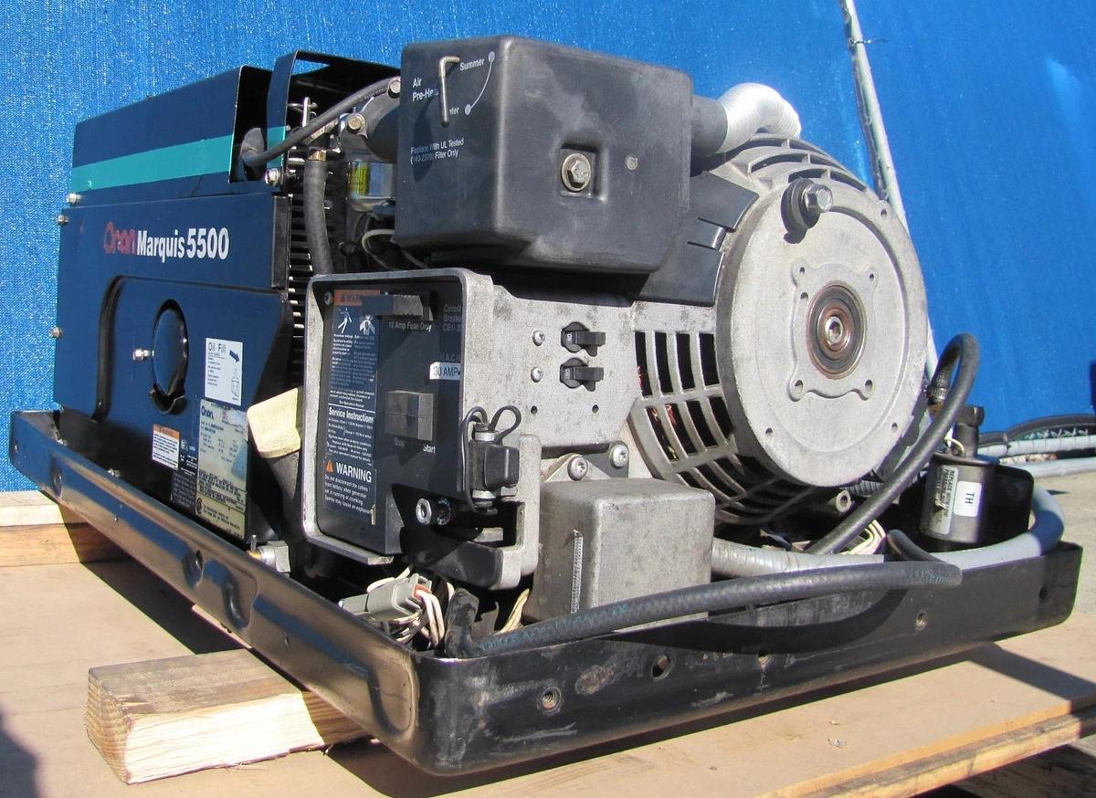 Used Cummins Onan Marquis 5500 Watt Gasoline RV Generator 120V Output