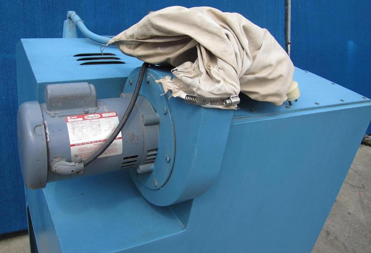 Used Process Systems Sand Blast Blasting Cabinet with Dust Bag Collector New Gloves