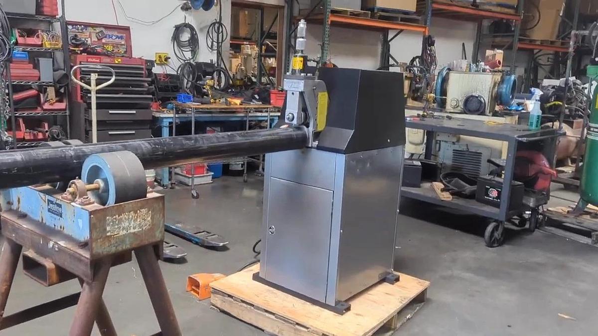 Used Victaulic VE-262 Hydraulic Pipe Groover 2" to 16" Pipe Grooving Machine 230V 1PH