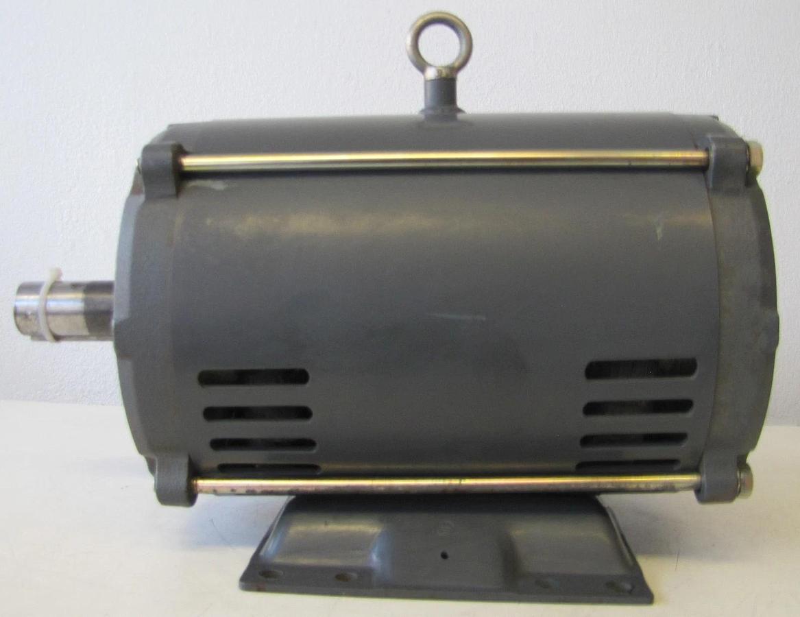 Used Dayton Industrial 10HP Electric Motor 208-230/460V 3 Phase 1740 RPM 215T  10 HP