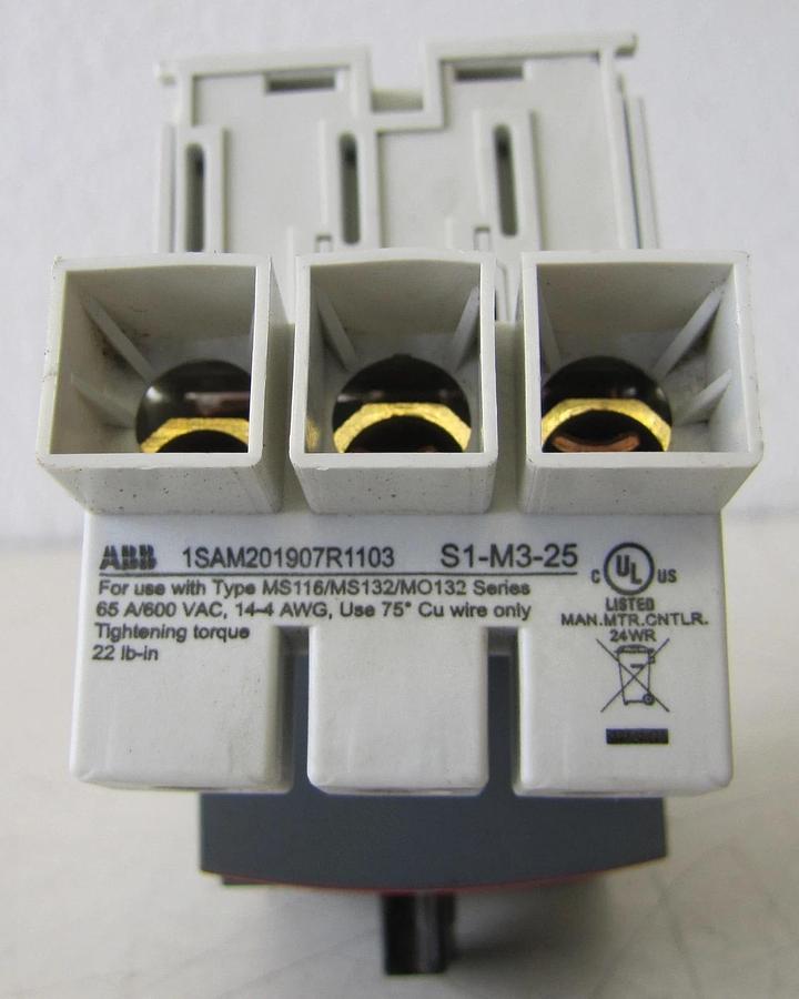 Used ABB Allen Bradley MS132 Manual Motor Starter 2.5 - 4.0 Amp 3 Pole 690V