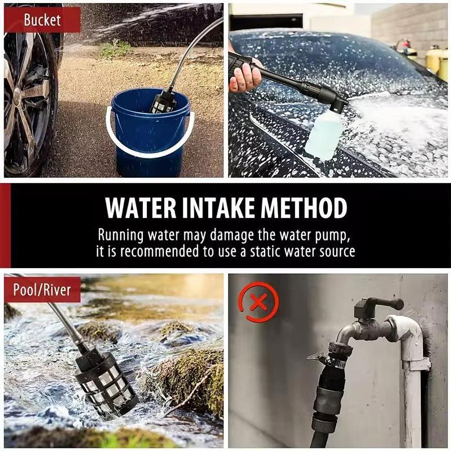 Used Maximus 24V Cordless Pressure Washer Power Cleaner with Battery & Charger