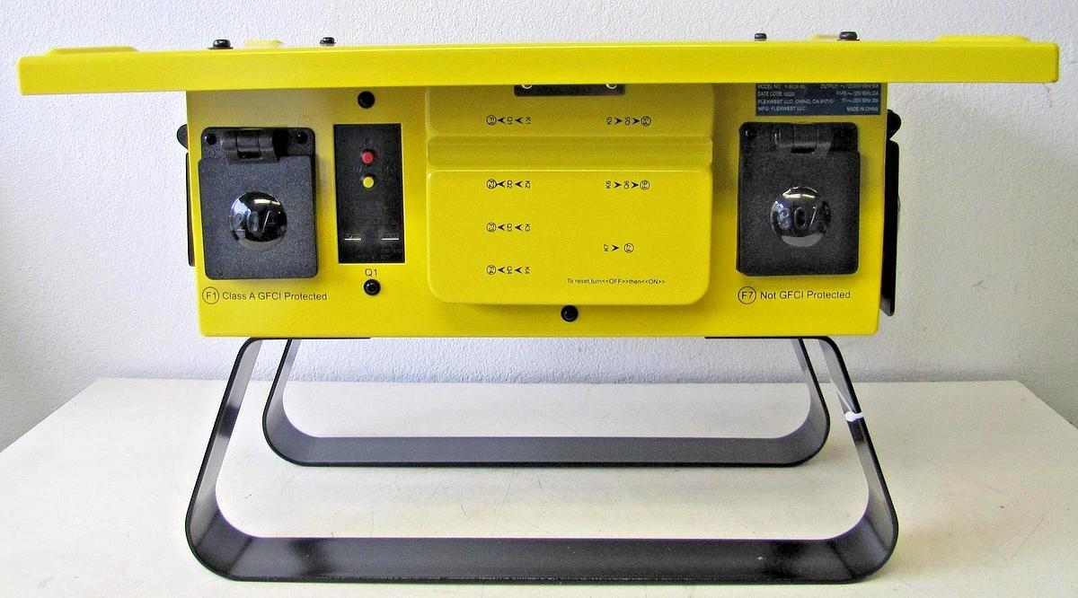 Used Voltec 125/250V 50A Temporary Power Distribution Spider Box T-BOX-6L Twist Lock