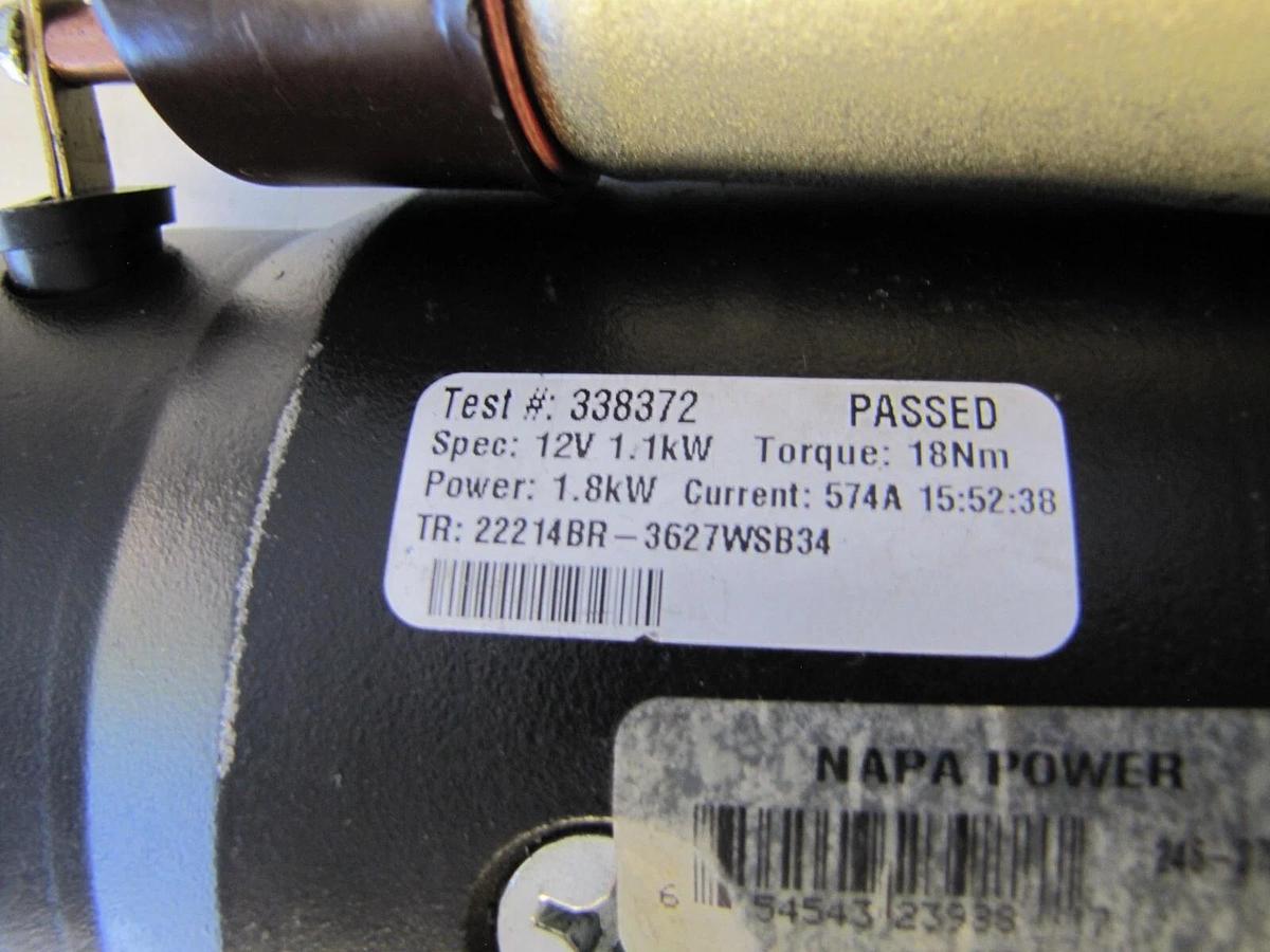 Delco Napa 246-0793 12V Starter with Solenoid 2460793