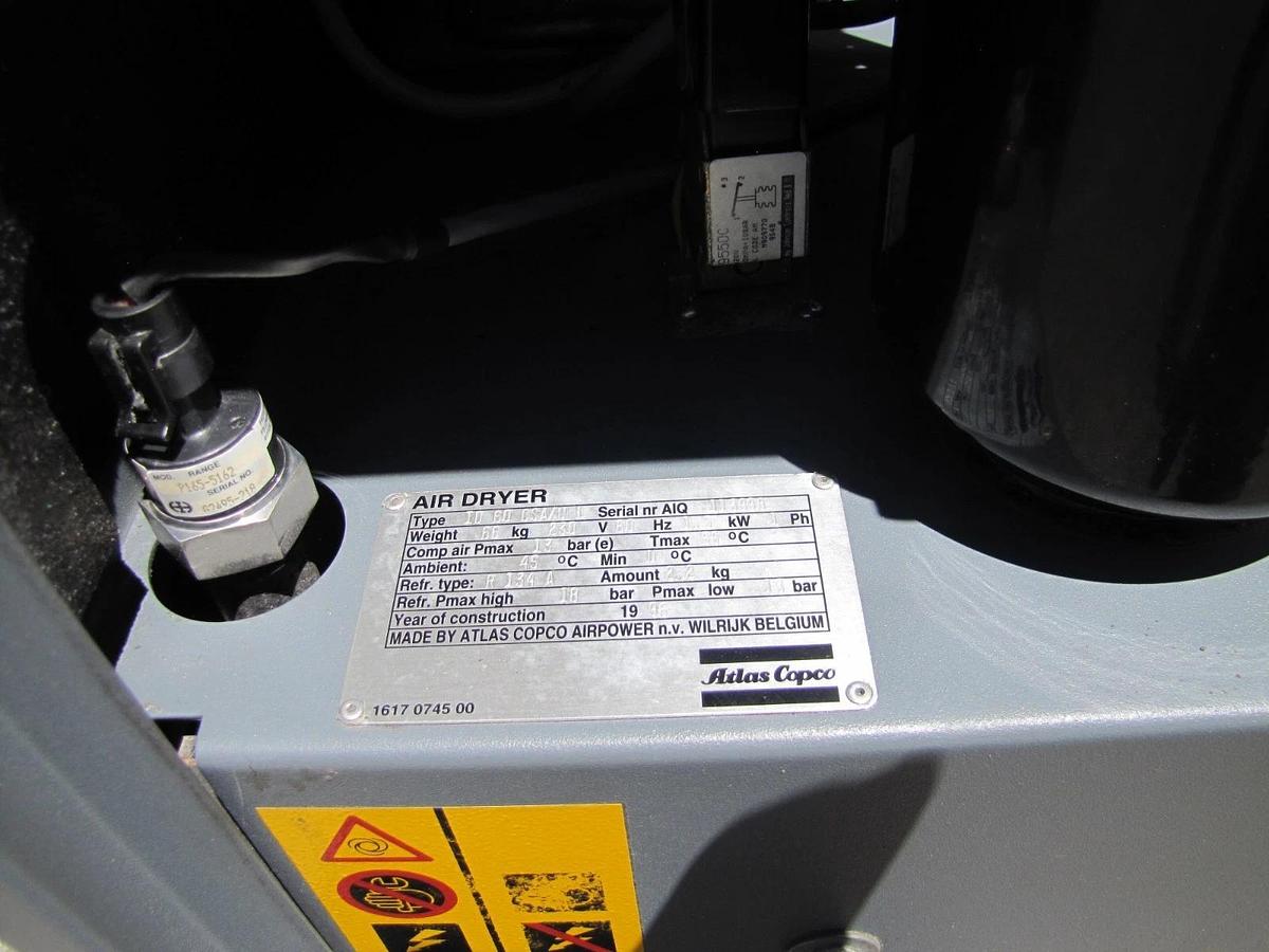 Used Atlas Copco GA11 15 HP Rotary Screw Air Compressor 460V 3 Phase 115 PSI
