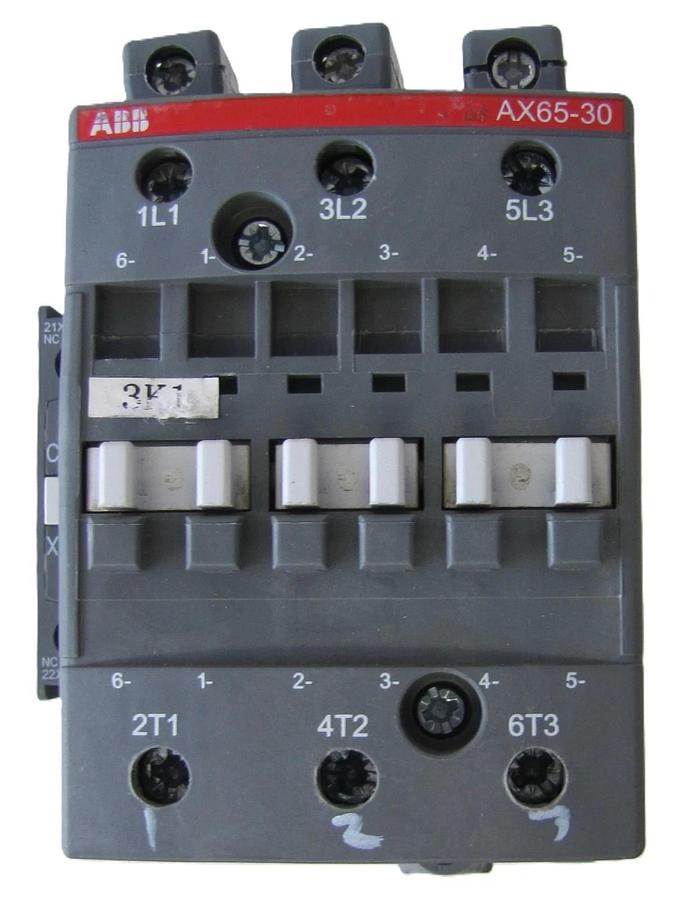Used ABB Allen Bradley AX65-30 110 Amp 3 Pole Contactor 690V 110A with 230V Coil #1