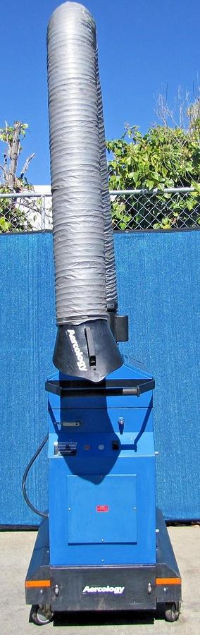 Used Aercology 1HP Portable Weld Fume Dust Extractor Air Cleaner HEPA Filter 120V