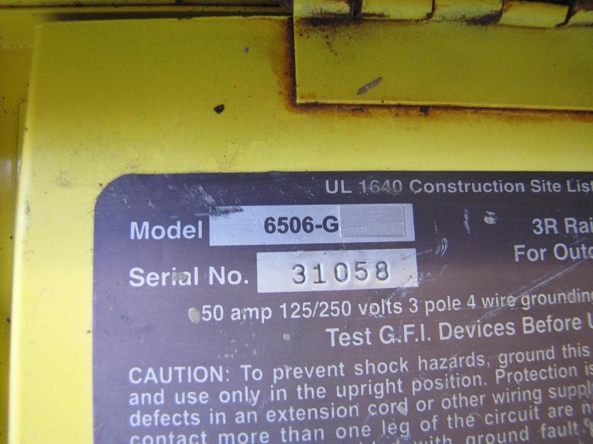 Used CEP 6506-G Spider Temporary Power Distribution Box 50A 125/250V Twist Lock #3