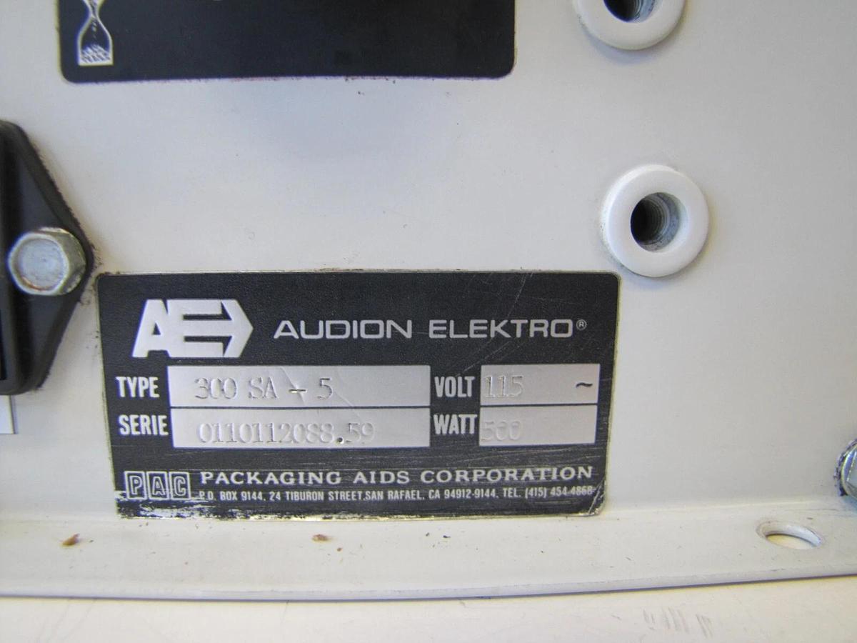 Used Audion Elektro Sealmaster 300 12" Heat Shrink Film Sealer for Packaging